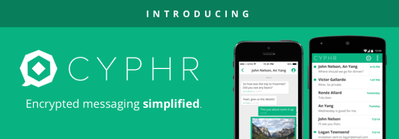 Please Try Cyphr, our New Encrypted Messaging App!