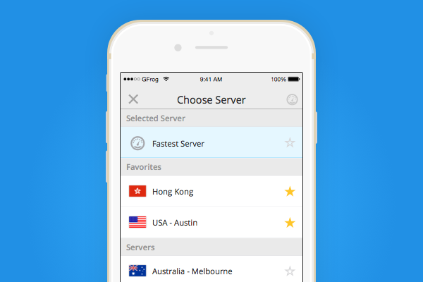 Fastest Server Selection Is Now Available for iOS!