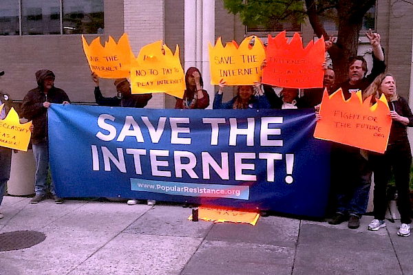 This is happening right now in front of the FCC