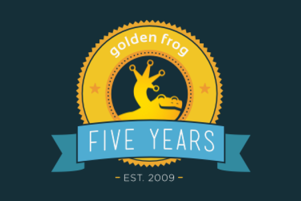 Golden Frog Celebrates Five Years