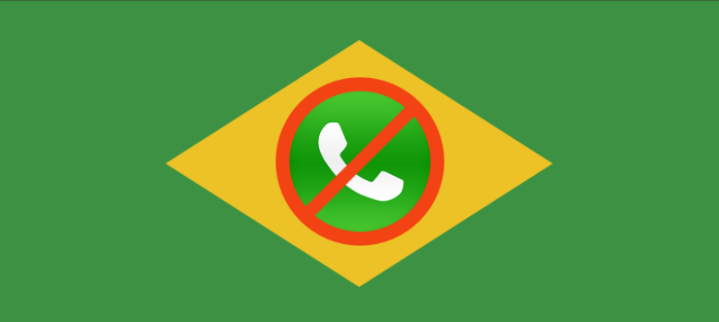 WhatsApp bloqueado no Brasil